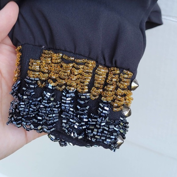 ASTR the Label Surplice Beaded Cuff Blouse - Picture 7 of 11